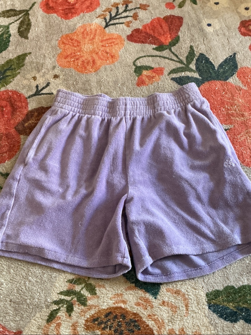 Calvin Klein Lilac Terry Athletic Shorts